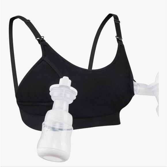 Momcozy Hands Free Pumping Bra, Adjustable Breast-Pumps Holding and Nursing Bra - Picture 1 of 6